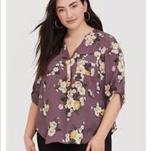 Torrid Harper Georgette Pullover